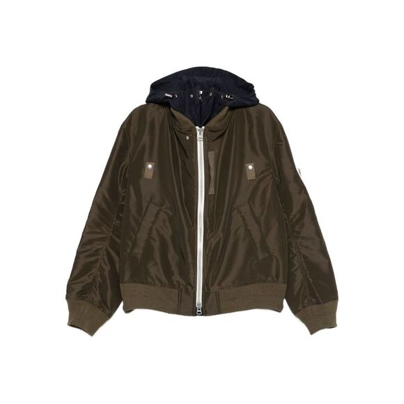 Sacai Men Nylon Bomber Jacket - Picture 1 of 5